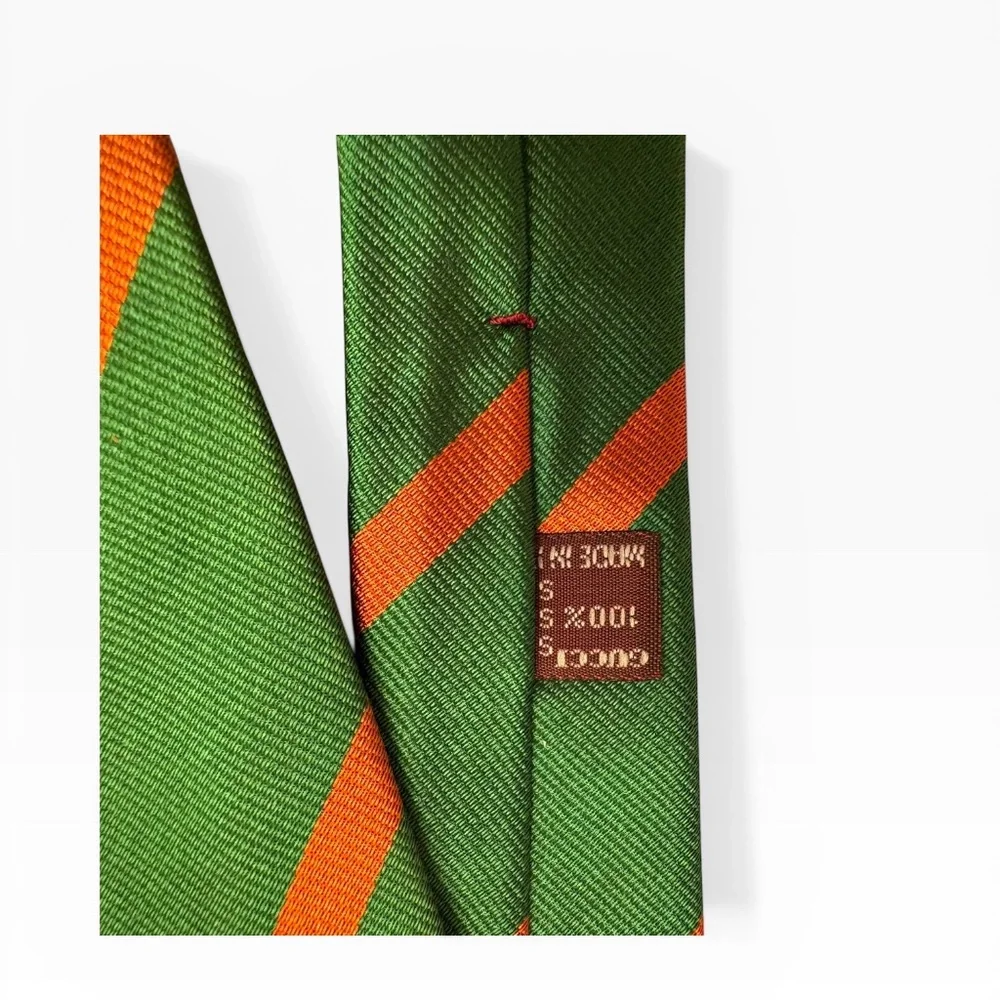 Gucci nwt vintage green and red tie rare